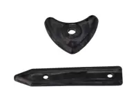 Front bonnet handle base gasket set. Porsche 356A - 64455900300, 35658315, 54058316